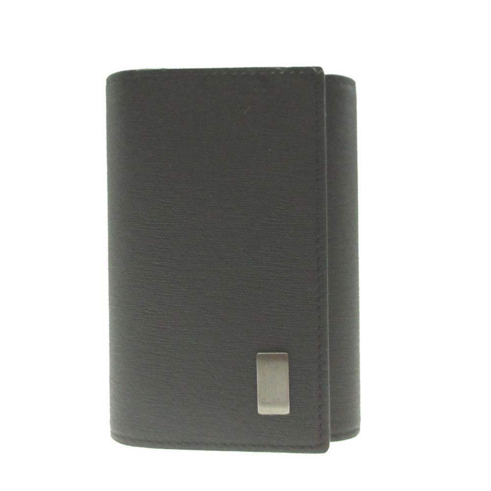Dunhill Leather Black Men's 6-Key Case 0036